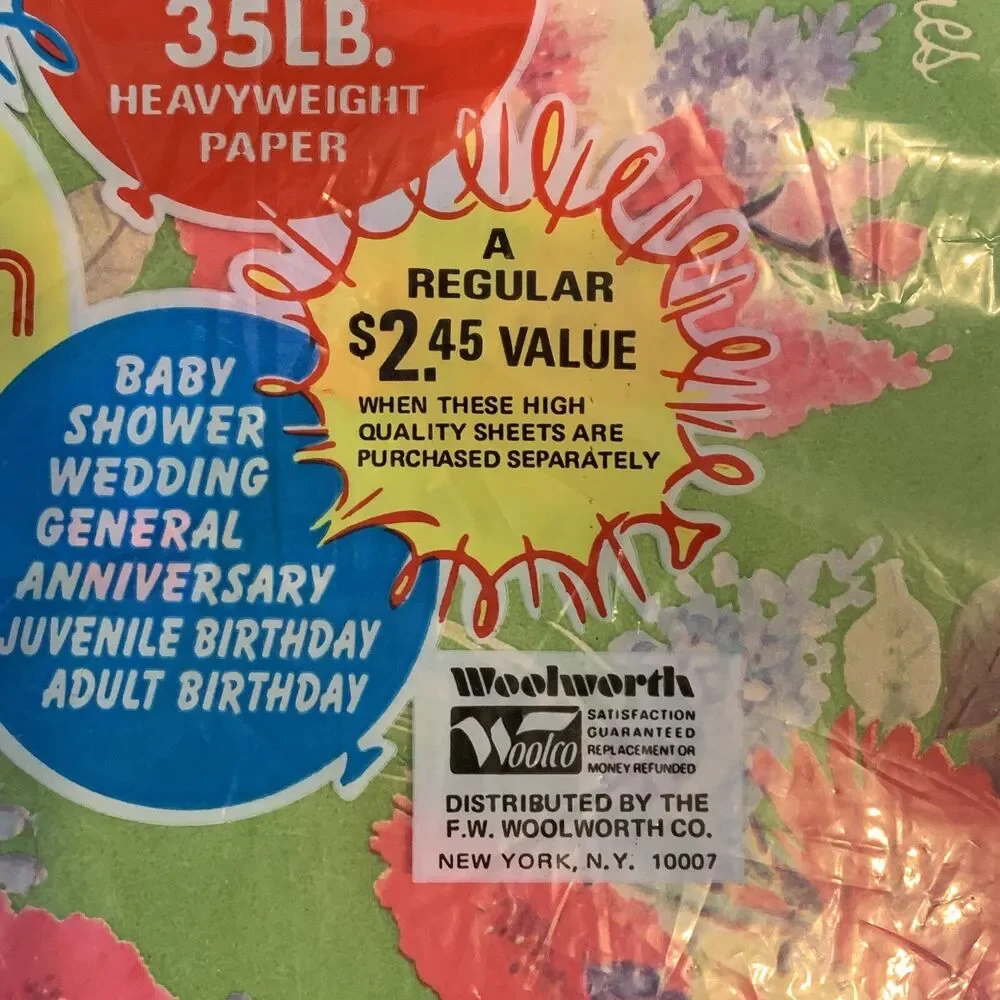 Vtg Gift Wrap Wrapping Paper Lot All Occasion Ephemera Scrapbooking Junk Journal